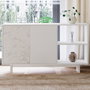 Hanah Home Ravello Consola Blanco y Mármol